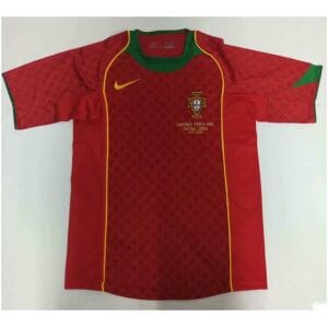 Portugal Retro Home Jersey Mens 2004