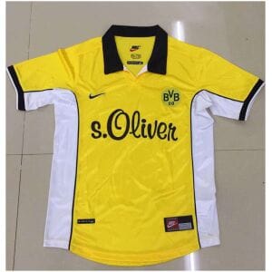 Borussia Dortmund Retro Home Jersey Mens 1998