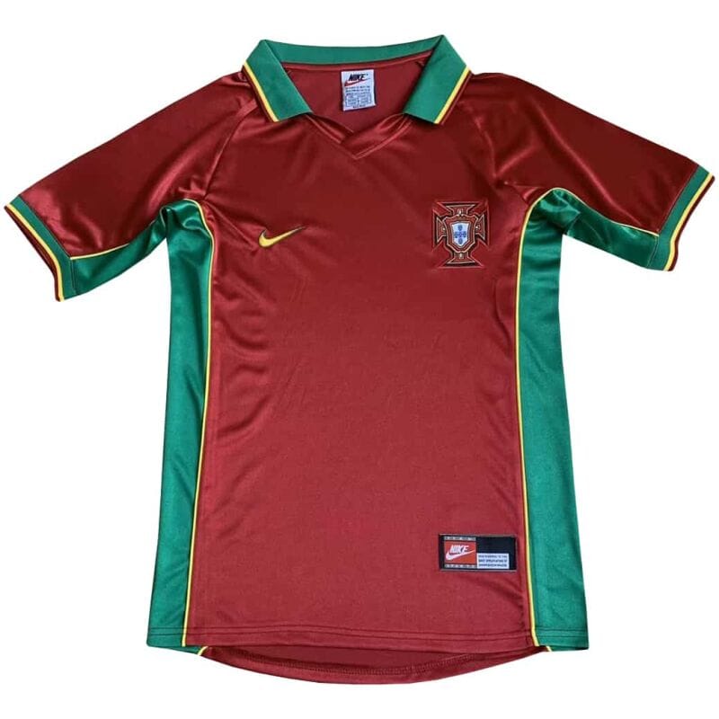 Portugal Retro Home Jersey Mens 1998