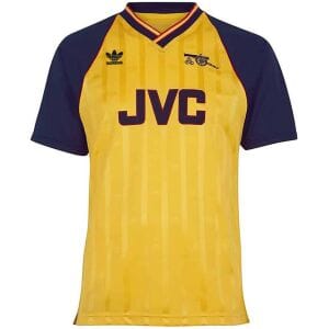 Mens Arsenal Retro Away Jersey 1988-1990