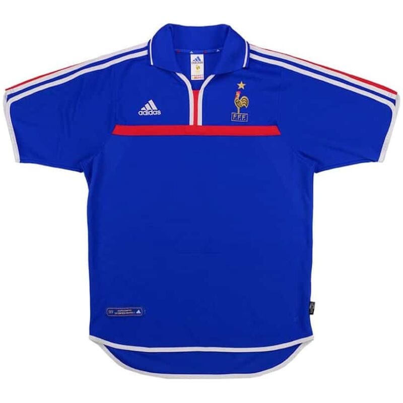 France Home Retro Jersey Mens 2000