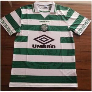 Celtic FC Retro Home Jersey Mens 1998