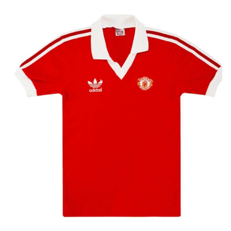 Manchester United Retro Home Jersey Mens 1980