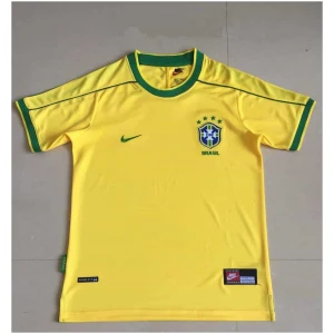 Brazil Retro Home Jersey Mens 1998