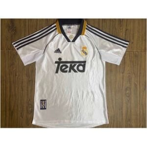 Mens Real Madrid Retro Home Jersey 1998-2000