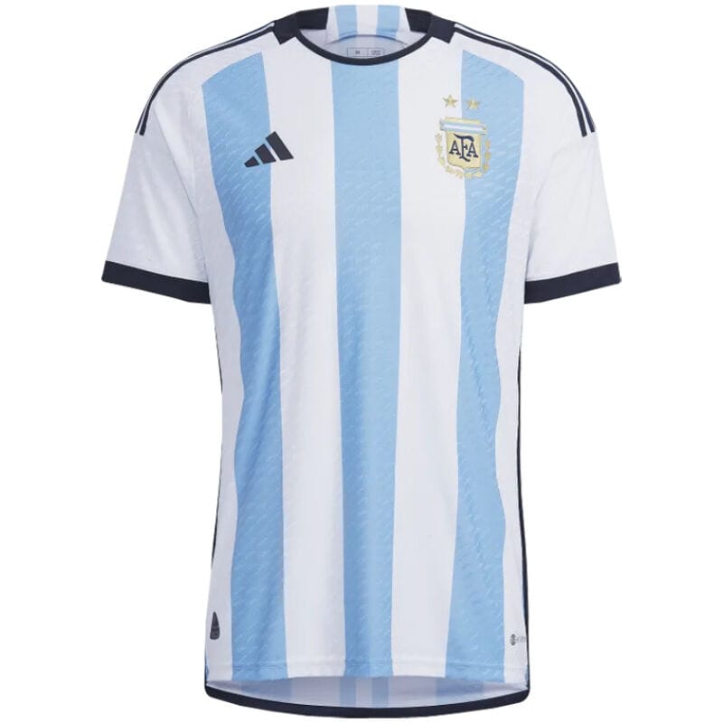 Mens Argentina Home Jersey FIFA World Cup Qatar 2022 – Match（3 stars）