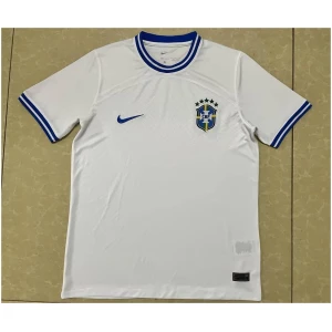 Mens Brazil Short Training Jersey White 2022