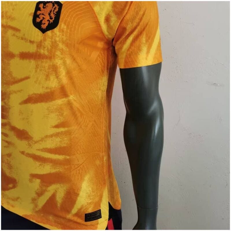 Mens Netherlands Home Vapor Match Authentic Jersey FIFA World Cup Qatar 2022 – Match