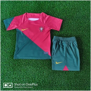 Kids Portugal Home Jersey FIFA World Cup Qatar 2022