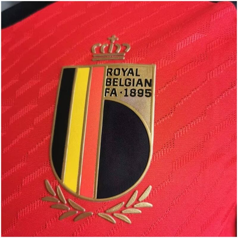 Mens Belgium Home Authentic Jersey FIFA World Cup Qatar 2022 – Match