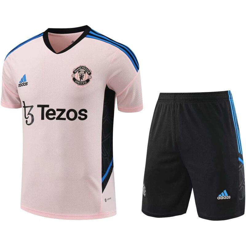 Mens Manchester United Short Training Suit Pink 2023/24