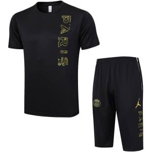 Mens PSG x Jordan Short Training Suit Black 2023/24