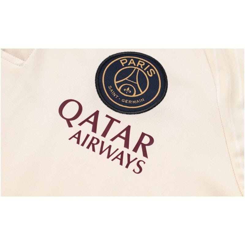 Mens PSG Polo Shirt Beige 2023/24