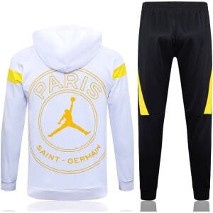 Mens PSG x JORDAN Hoodie Sweatshirt + Pants Suit White 2023/24