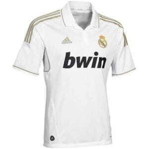 Mens Real Madrid Retro Home Jersey 2011/12