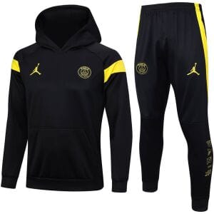 Mens PSG x JORDAN Hoodie Sweatshirt + Pants Suit Black 2023/24