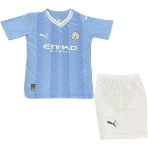 Kids Manchester City Home Jersey 2023/24