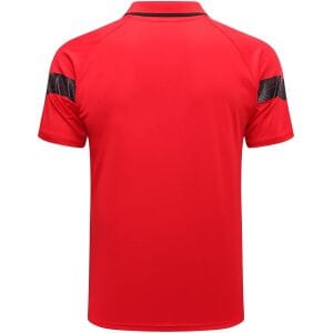 Mens AC Milan Polo Shirt Red 2023/24