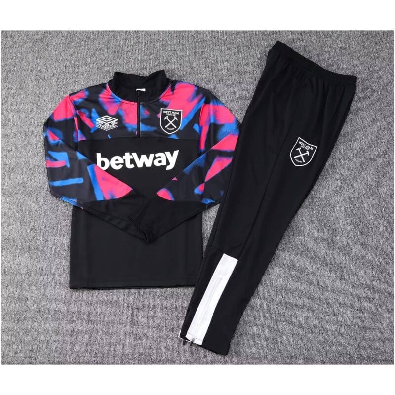 Mens West Ham United Training Suit Black 2023/24