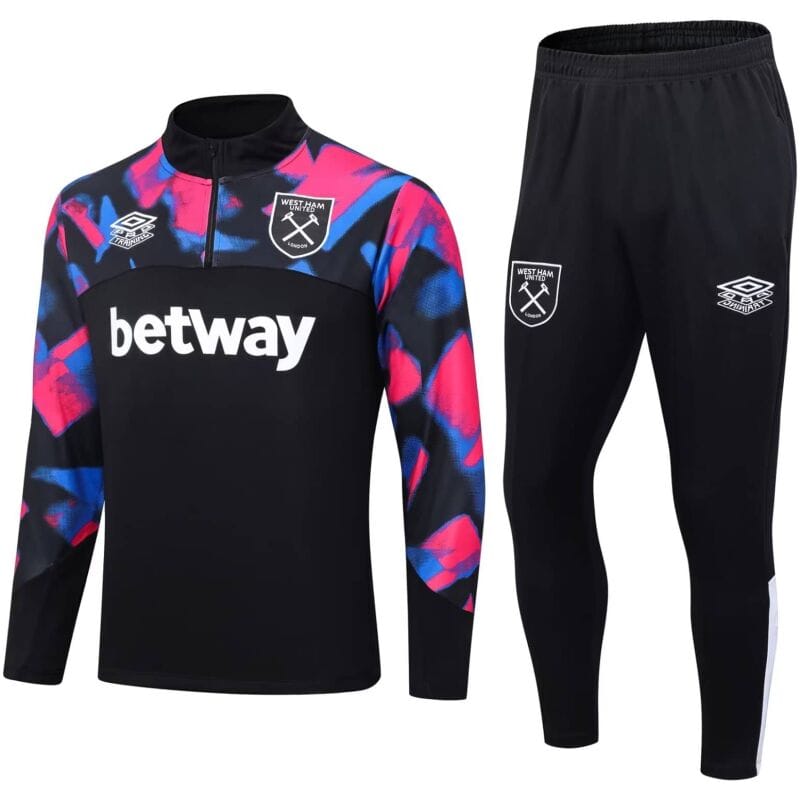 Mens West Ham United Training Suit Black 2023/24