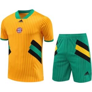 Mens Bayern Munich Short Training Suit Yellow 2023/24