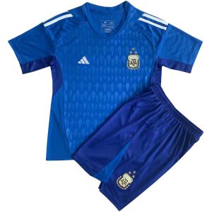 Kids Argentina Goalkeeper Blue Jersey 2023/24