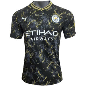 Mens Manchester City Special Edition Jersey Black – Gold 2023/24