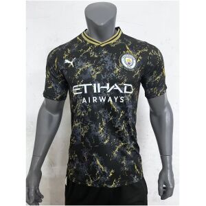 Mens Manchester City Special Edition Jersey Black – Gold 2023/24