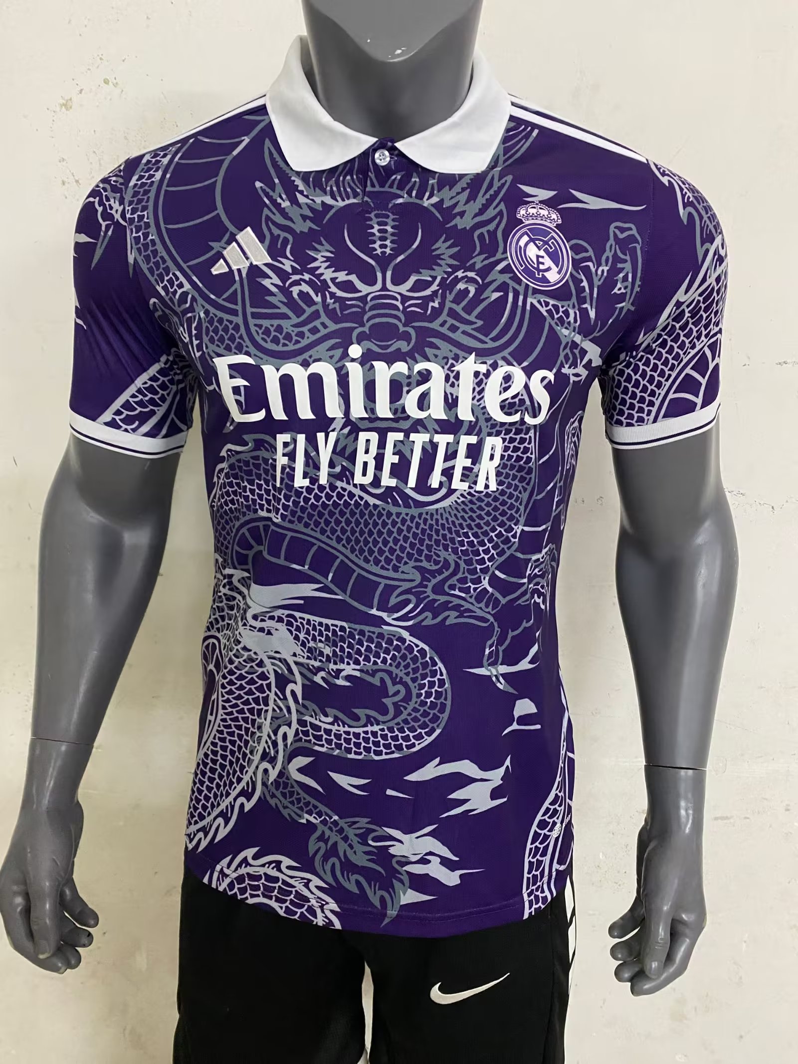 2023-24 Real Madrid Dragon Special Edition Shirt Top Kit - Purple
