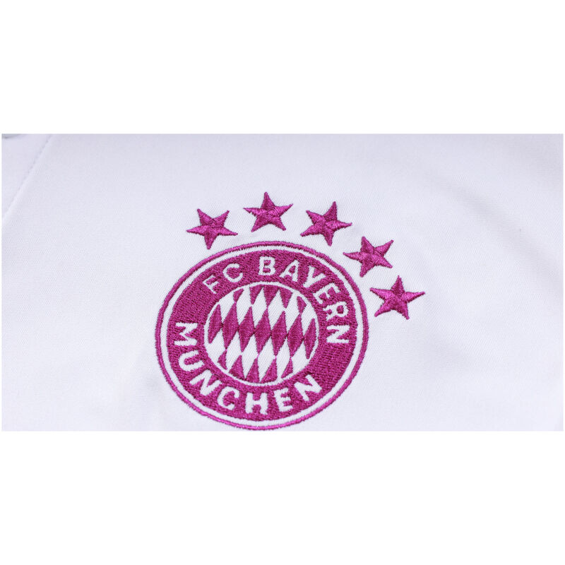 Mens Bayern Munich Polo Shirt White 2023/24