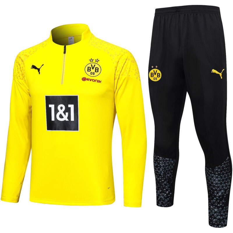 Mens Borussia Dortmund Training Suit Yellow 2023/24