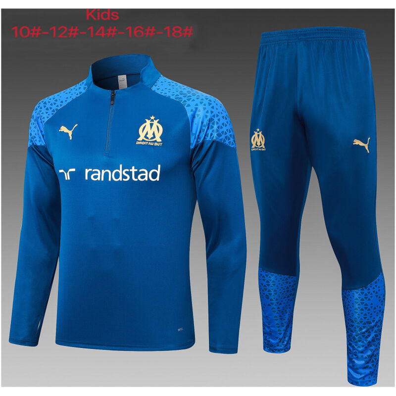 Kids Olympique Marseille Training Suit Blue 2023/24