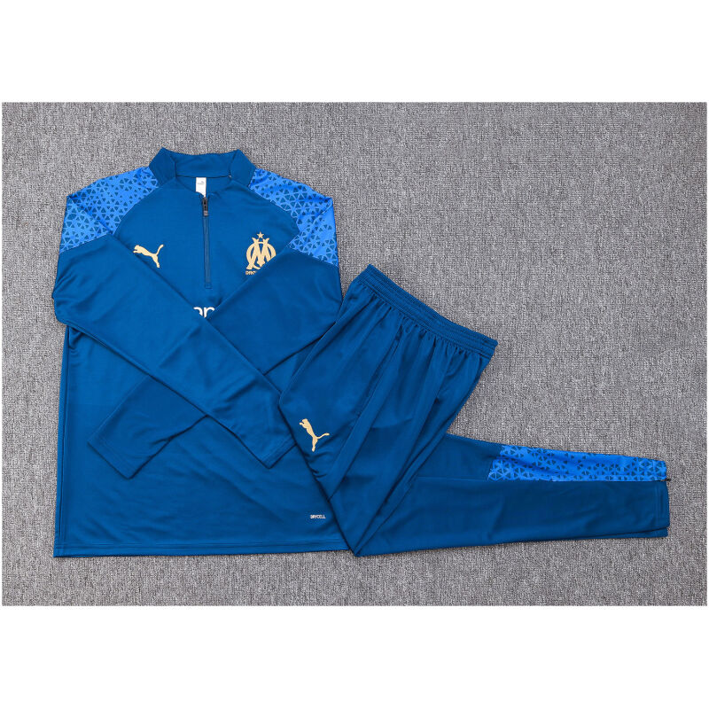 Kids Olympique Marseille Training Suit Blue 2023/24