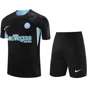 Mens Inter Milan Short Training Suit Black 2023/24