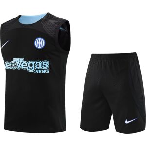 Mens Inter Milan Singlet Suit Black 2023/24