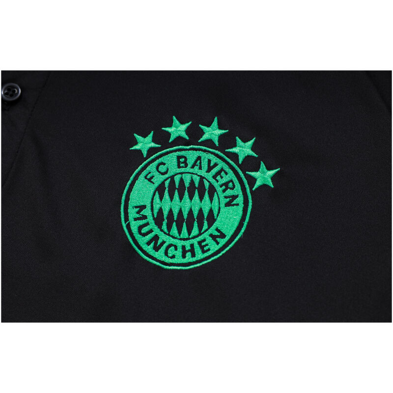 Mens Bayern Munich Polo Shirt Black 2023/24