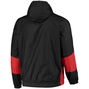 Veste Windrunner Anthem tissée d'avant-match de l'AC Milan pour homme, noir 2023/24