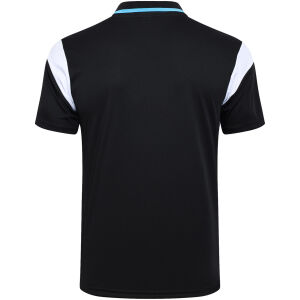 Mens Olympique Marseille Polo Shirt Black 2023/24