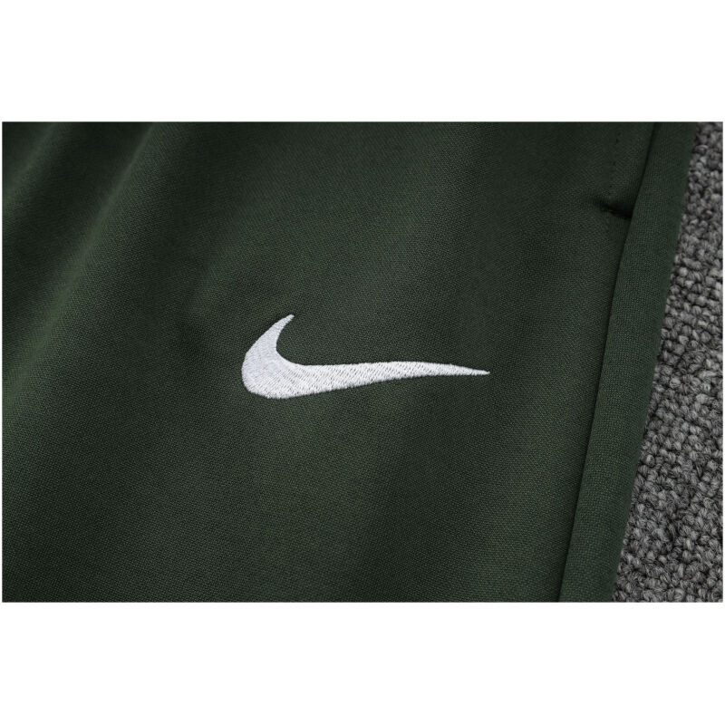 Mens Barcelona Hoodie Sweatshirt Grey – Green 2023/24