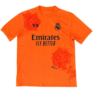 Camisola Y3 laranja 2024/25 edição especial do Real Madrid