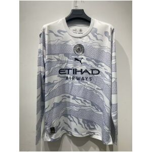 Mens Manchester City Year of the Dragon 2024 Special Shirt Long Sleeve