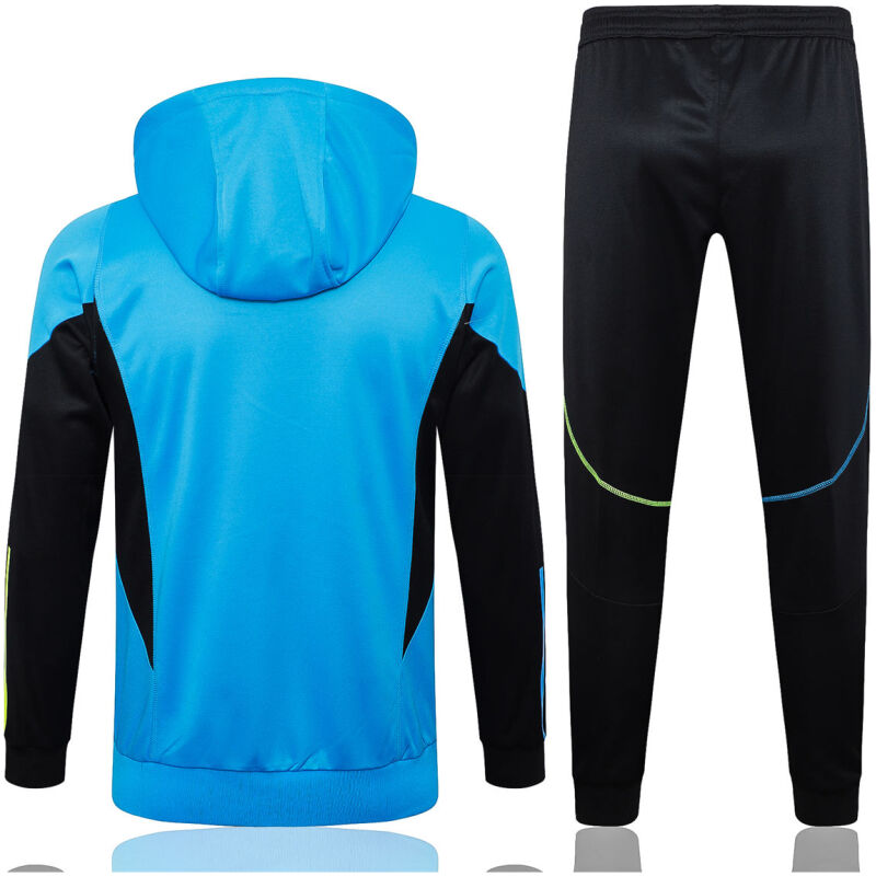 Mens Arsenal Hoodie Sweatshirt + Pants Training Suit Blue 2023/24