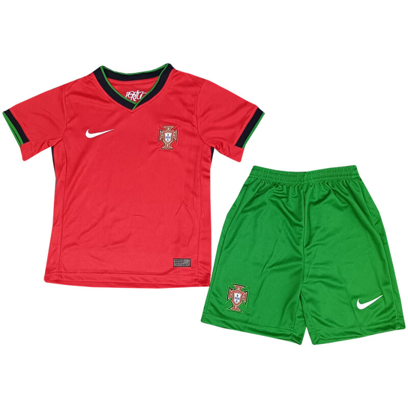 Kids Portugal Home Jersey 2024