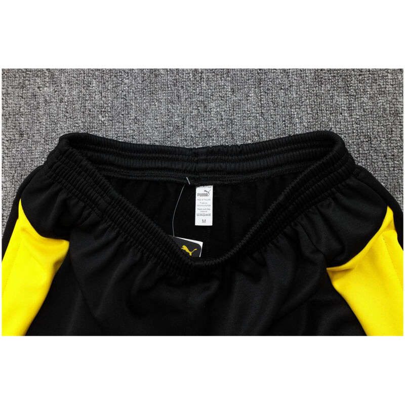 Mens Borussia Dortmund Hoodie Sweatshirt + Pants Training Suit Black 2023/24