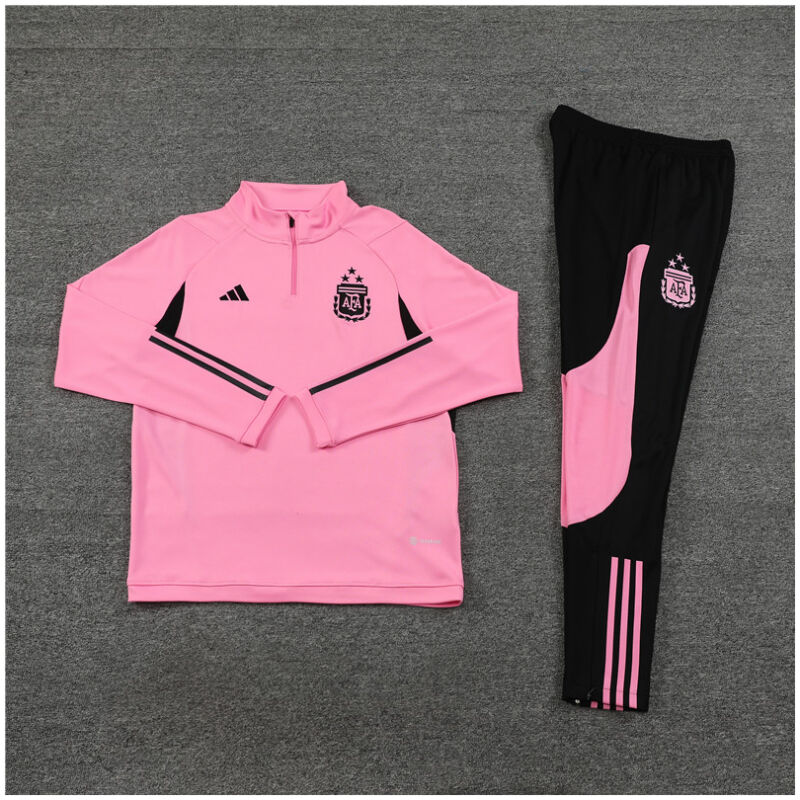 Kids Argentina Training Suit Pink 2024