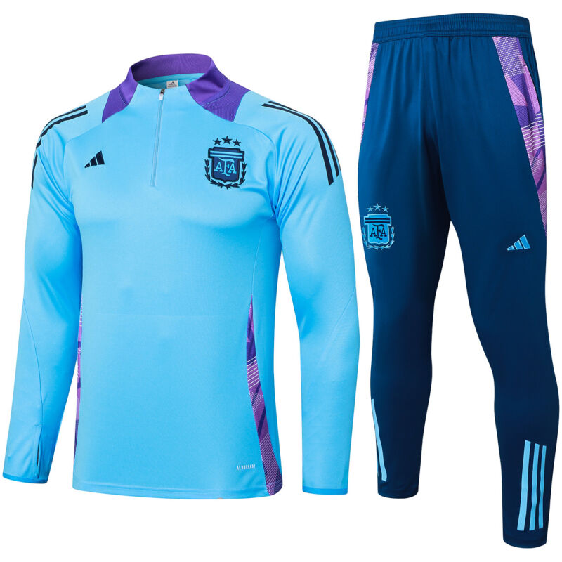 Mens Argentina Training Suit Light Blue 2024