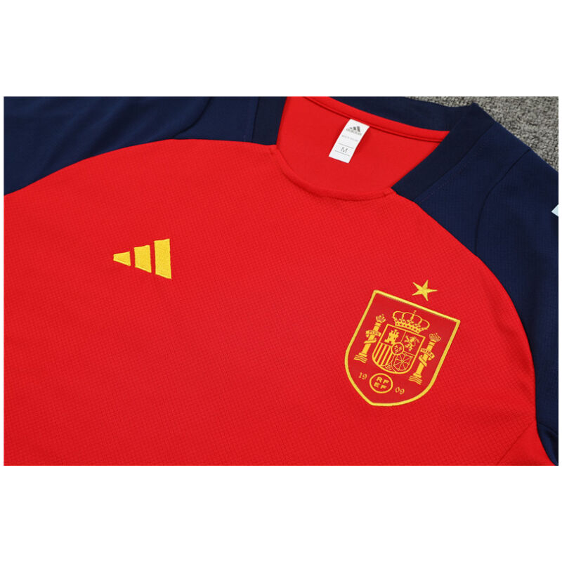 Mens Spain Short Training Suit Red 2024