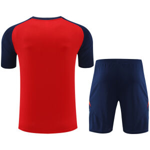 Mens Spain Short Training Suit Red 2024