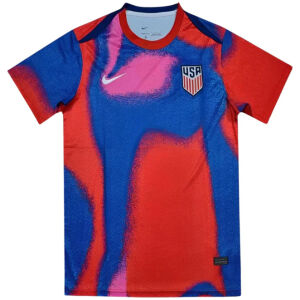 Mens USA Short Training Blue-Red Jersey 2024