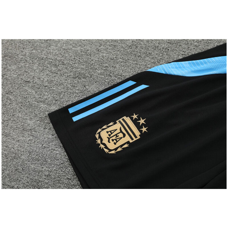 Mens Argentina Short Training Suit Gold 2024